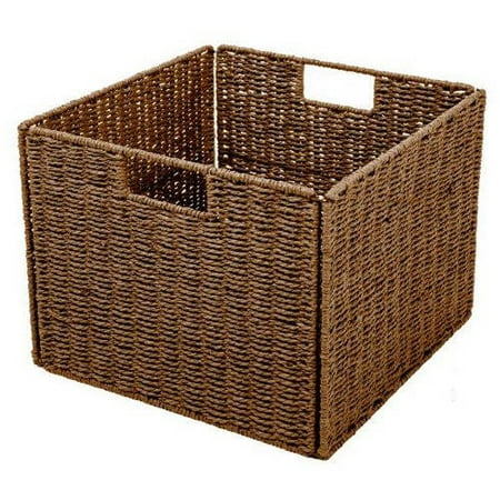 Foldable Storage Basket with Iron Wire Frame by Trademark Innovations