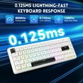 thumbnail image 5 of ATTACK SHARK X65 HE Rapid Trigger Keyboard, 0.01mm RT Accuracy, 8Khz 60% Wired Magnetic Switch Gaming Keyboard with 8Khz Coiled Cable, Adjustable Actuation, Snap Tap, for PC/Mac, White, 5 of 10