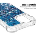 thumbnail image 4 of Compatible with iPhone 13 Pro Max Case Glitter Luxury Cute Love Liquid Quicksand Clear Soft TPU Girls Women Stylish Bumper Shockproof Protective Case for iPhone 13 Pro Max 6.7" Blue YB, 4 of 12