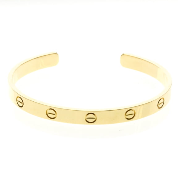 Pre-Owned Cartier Love Open Bangle Yellow Gold (18K) No Stone Bangle Gold