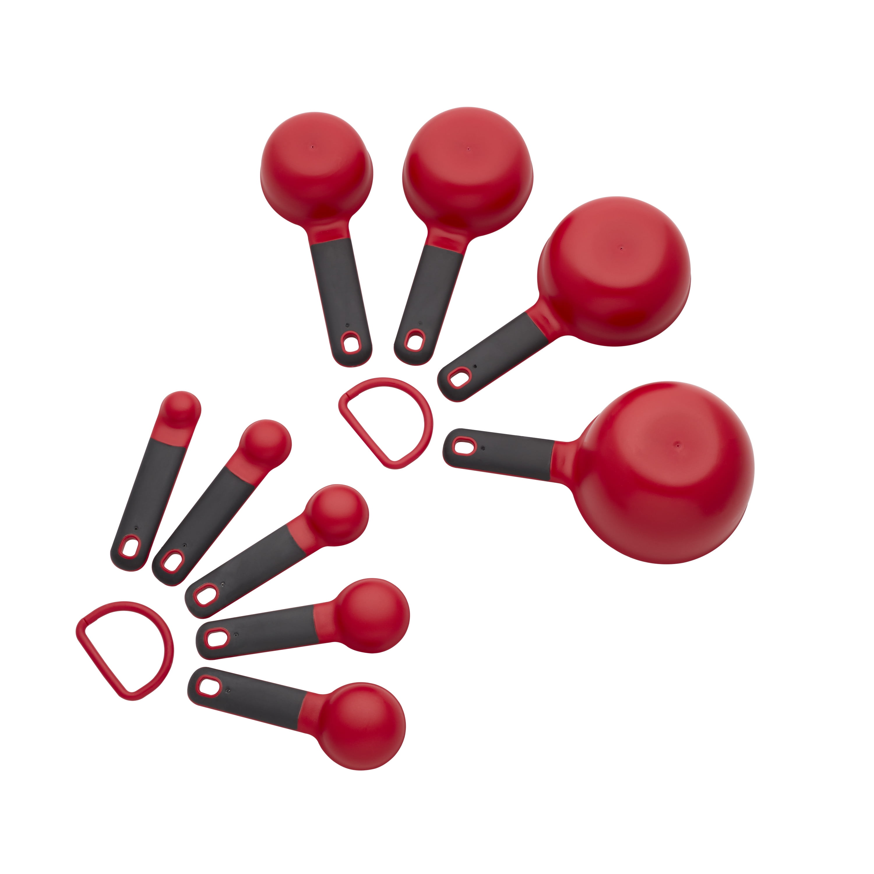 Set of 5 measuring spoons, Empire Red color - KitchenAid brand
