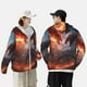 thumbnail image 4 of Fotbe Fire Sky Dragon Chaqueta con Protección Solar UPF 50+ para Hombre y Mujer, Camisa con Capucha y Bolsillos-X-Large, 4 of 7