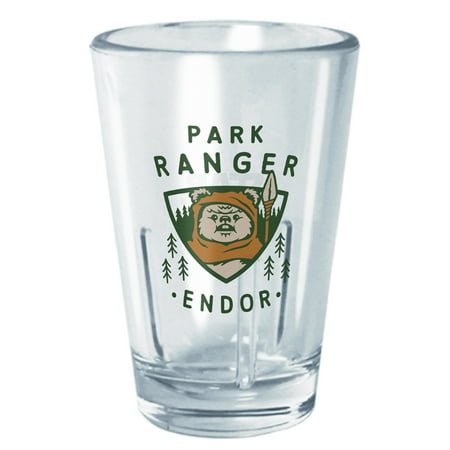 

Star Wars Ewok Park Ranger Endor Tritan Shot Glass Clear 2 oz.