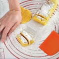 thumbnail image 2 of Nvzi Dough Bowl Spatula & Bench Scraper,Multipurpose Kitchen Tool (2, White&Orange), 2 of 3