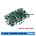 thumbnail image 3 of Placa de batería de litio BMS 6S 25,2 V 20 A con equilibrado para destornillador de 25 V y paquete de batería de 24 V, de larga duración., 3 of 6