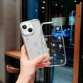 thumbnail image 5 of Compatible with iPhone 15 3D Luminous Stars Phone Case Glow in The Dark Noctilucent Bling Case for Women Girly Soft Slim TPU Shockproof Sparkly Light up Transparent Phone Cover,Clear, 5 of 7