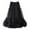 Black, variant on Elegant Party Skirt Women Layered High Waist Flared Midi Skirt For Evening Gala Prom Night Out Formal Occasions Solid Color Smocked Boho Pleated Skirts