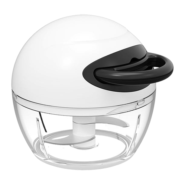 Mini picadora manual de ajo, procesador de alimentos portátil de mano para ajo, jengibre y chile, aparato de cocina eficiente para la preparación de alimentos.