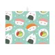 thumbnail image 1 of Balery Kawaii Sushi Alfombrilla de Secado para Cocina, 18x24 Pulgadas, Súper Absorbente para Platos y Encimeras, 1 of 7