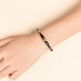thumbnail image 5 of Teissuly Popular Golden Volcanic Stone Black Magnet Bracelet Bracelet, 5 of 8