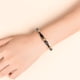 thumbnail image 5 of Pulseras para mujer, regalos para mujer, popular pulsera de piedra volcánica dorada con imán negro, pulsera de cálculos biliares negros., 5 of 5