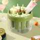 thumbnail image 1 of KAIYANG Paquete de 8 moldes de silicona para hacer polos de hielo, sin BPA, mini moldes para hacer polos de hielo caseros, color verde, 1 of 5