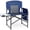 Dark Blue/Grey, variant on Directors Chair, Camping Chairs for Adults, Heavy Duty Side Table, Lawn Chairs with Side Pockets Carry Straps