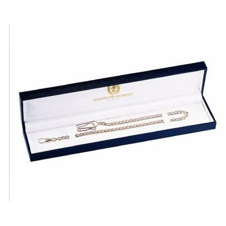Charles-Hubert- Paris Brass Rose Gold-Plated Pocket Watch Chain #3547-RG