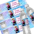 thumbnail image 2 of Etiquetas para envolver botellas de agua de Frozen, Anna y Elsa, etiquetas de cumpleaños, pegatinas, Blancanieves, Cenicienta, princesas, decoración para fiestas de cumpleaños infantiles, 2 of 5