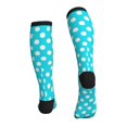 thumbnail image 4 of Compression Socks for Women and Men - Aqua And White Polka Dot Compression Socks Circulation for Workout, 4 of 8