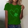 thumbnail image 2 of Mujeres Manga Corta de Verano Tops Impreso Sudadera Casual, Cuello Redondo Blusa Ligera para la Primavera Y el Verano, 2 of 4