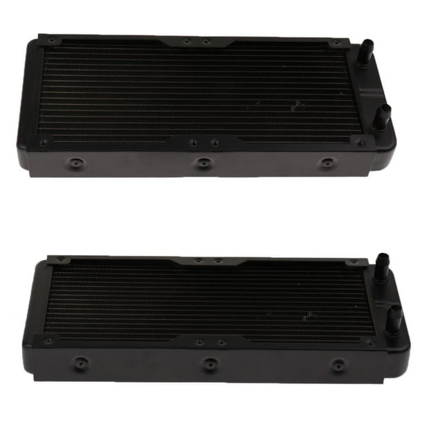 2 PACK 240mm 18Pipes Water Cooling Block Water Cooled Row Heat
