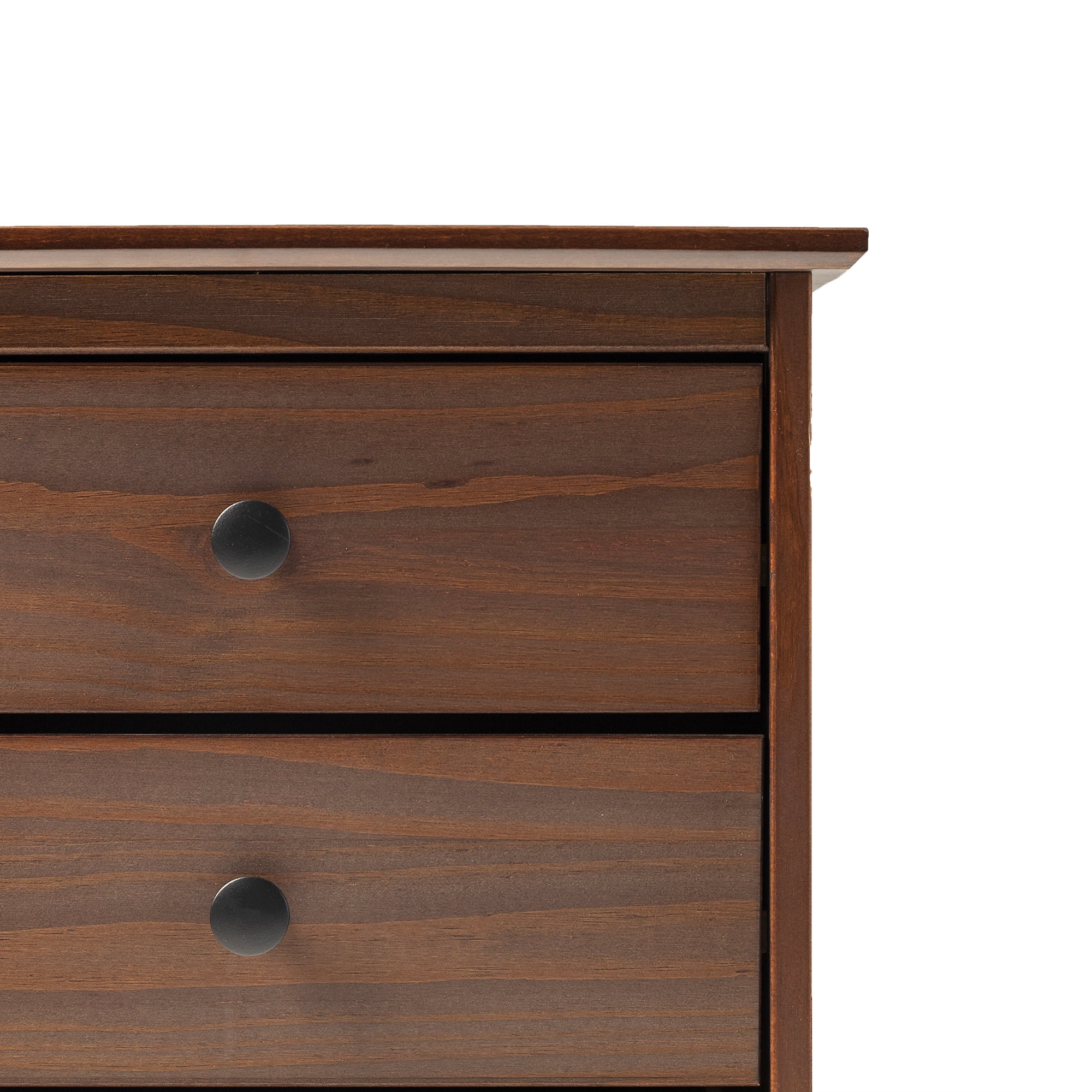 Walker Edison Madeline 3-Drawer Nightstand, Walnut