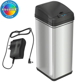 iTouchless 13 Gallon Sensor Trash Can, Pet-Proof, AbsorbX Odor