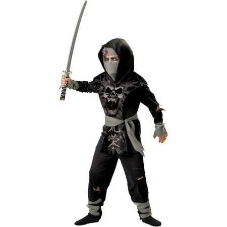 Prom Zombie Guy Costume - Dark Zombie Ninja Child Halloween Costume