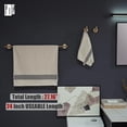 thumbnail image 3 of Double Towel Bar Matte Stainless Steel Bath Towel Rack for Bathroom Towel Holder Wall Mount Total Length TBLPB, 3 of 9