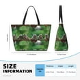 thumbnail image 3 of Goofa Australian White Tree Frog Sitting on Branch Print Beach Bags Waterproof Beach Tote Bag Zipper Sandproof Swim Pool Bag Large Tote Beach Vacation Travel, 3 of 6