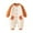 #01 Orange, variant on Amzcrzy Baby Girl Clothes 0-18 Months Unisex Baby Boy Newborn Onesies Long Sleeve Round Neck Button Infant Romper Cute Warm Cotton Romper