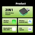 thumbnail image 5 of Adaptador Inalámbrico 2 en 1 CarPlay Android Auto Inalámbrico Smart Mini AI Box Conectar y Usar WiFi Conexión Rápida Universal, 5 of 5