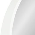 thumbnail image 7 of Kate and Laurel Wheeler Graduated Round Mirror, 24" Diameter, White, Chic Modern Wall Accent with Raised Profile, 7 of 7