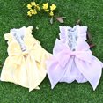 thumbnail image 6 of Adorable Pet Dress - Flowing Gauze And Bowknot - Soft Comfortable Stylish Dress, 6 of 8