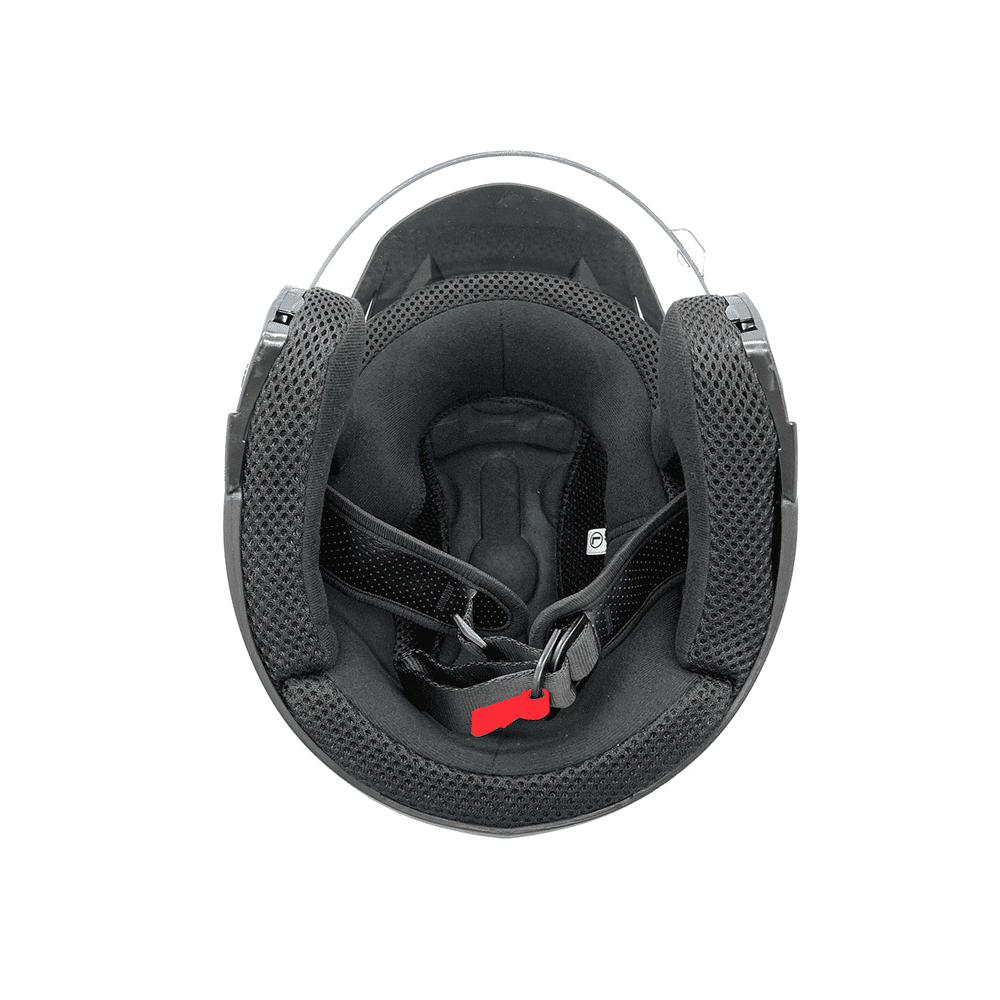 MMG Motorcycle Scooter Street Open Face Helmet DOT - Flip Up Shield - Matte Black (Large) Model 20