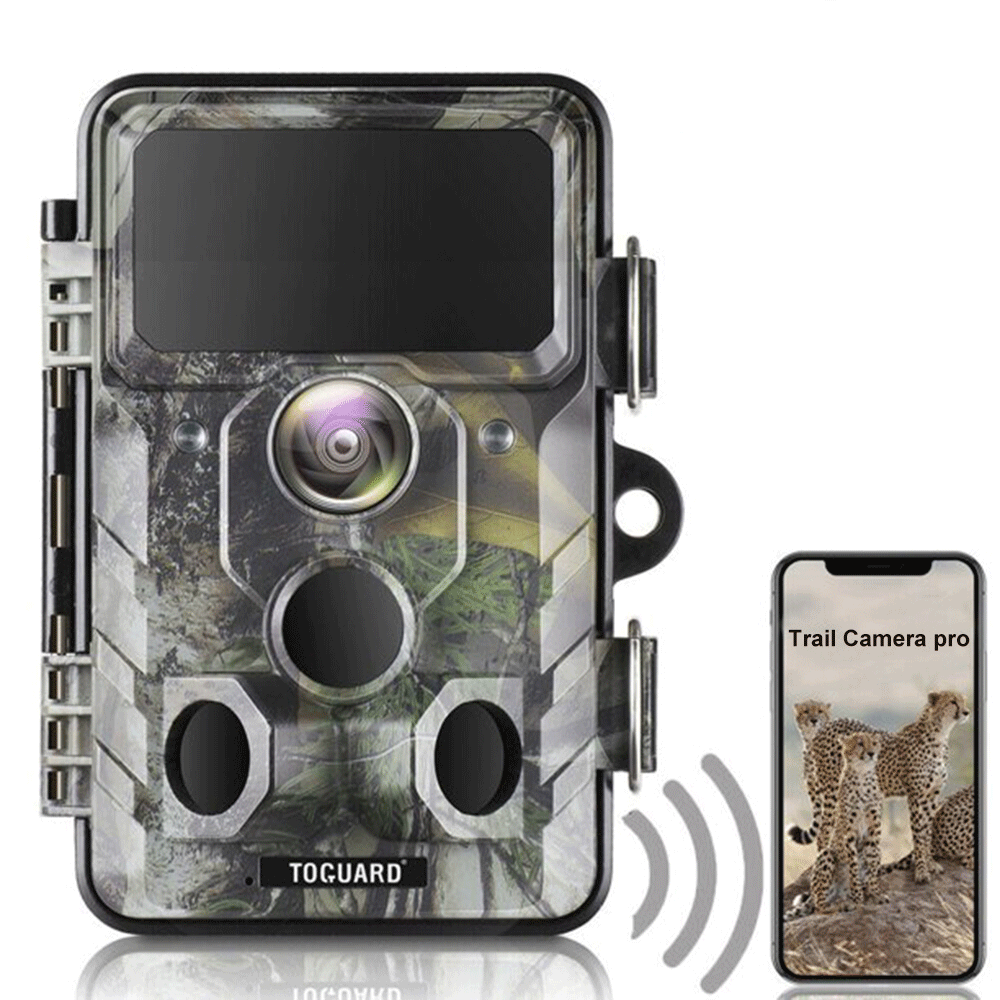 TOGUARD Trail Camera 20MP 1296P WiFi Wildlife IR Night Vision  Outdoor Scouting 