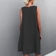 thumbnail image 2 of Vestido Casual Sin Mangas De Verano, Vestido Sin Mangas De Verano Para Mujer Cómodo Cuello Redondo Elegante Para Ir De Compras OTVIAP Negro M, 2 of 6