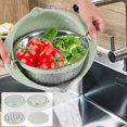 thumbnail image 3 of Ensemble de Passoire de Cuisine avec Bol Mélangeur en Plastique, Passoires Alimentaires Rotatives à 360° avec Râpes à 3 Fils, Passoire à Pâtes en Acier Inoxydable avec Poignée, Passoire à Riz, Essoreuse à Salade, Panier de Lavage de Légumes, 3 of 11