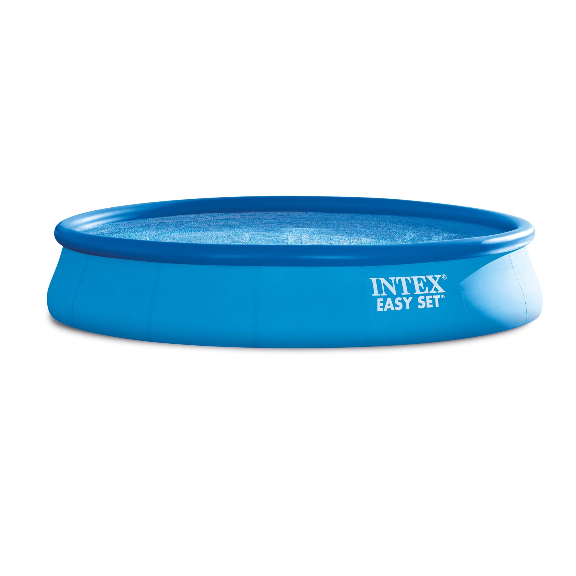 INTEX Easy Set 15ft x 33in Above Ground Swimming Pool, Filter Pump and Vinyl Solar Cover
