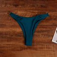 thumbnail image 4 of Sexy Bikini 2022 Swimwear Women Biquini Push Up Bikini Set Swimming Bathing Suit Beachwear Tie Front Solid Color Blue L, 4 of 4