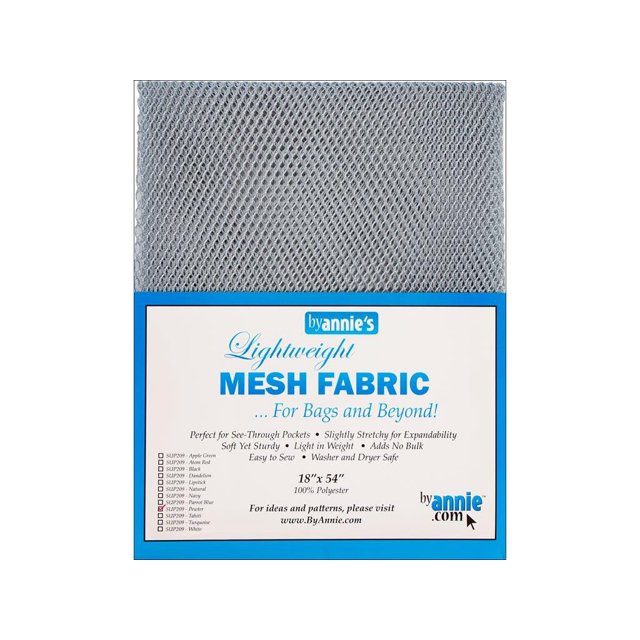 Tela Annie SUP209-PEWTER Malla de peltre ligera de 45 x 137 cm