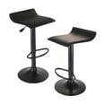 thumbnail image 4 of Winsome Obsidian 3-Pc Pub Set, Round Table & Adjustable Swivel Stools, Black Finish, 4 of 10