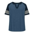 thumbnail image 7 of Sakmal Oversized T Shirts for Women V-Neck Short Sleeve Fashion shirts T-Shirts Summer Tops, 7 of 7