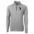 thumbnail image 2 of Men's-Cutter & Buck  Gray Minnesota United FC Adapt Eco Knit Stretch Recycled Raglan Quarter-Zip Pullover Top, 2 of 3