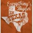 thumbnail image 2 of Texas Everything's Bigger State Shape Men's Graphic T Shirt Tees Brisco Brands S, 2 of 6
