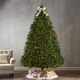 thumbnail image 2 of Noble House 9 Foot Artificial Norway Spruce Christmas Tree, Green/Clear Lights, 2 of 7
