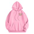 thumbnail image 5 of Women's Hoodies Sweatshirts Teacher Hoodies For Women First Day Back To School Sweatshirt with Pockets Long Sleeve Graphic Pullover Pink S, 5 of 6