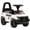 White, variant on Aosom Kids Ride On Sliding Car with Hidden Under Seat Storage, Ride On Police Car for Toddler with Megaphone, Anti Dumping Device, Removable Backrest, Foot-to-Floor Design, White