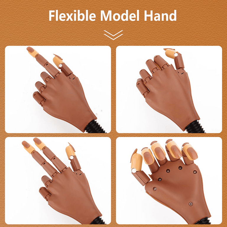 Give me a hand, Practice Hand! (Practice Hand for Acrylic Nails-Flexib