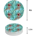 thumbnail image 1 of FMSHPON Leopard Tropical Plants Set of 8 Round Coaster for Drinks, Absorbent Ceramic Stone Coasters Cup Mat with Cork Base for Home Kitchen Room Coffee Table Bar Decor, 1 of 6