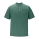 thumbnail image 4 of Blusas y camisas de manga corta con cuello redondo para hombre, blusas/camisetas casuales de verano a la moda de color liso con cuello redondo para hombre., 4 of 6