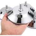 thumbnail image 3 of 4 PCS Billiard/Pool Table Leg Levelers, Leveling Risers for Football/Soccer Table, Ping Pong Table, Air Hockey Table, 5 Inch Metal Game Table Leg Levelers Heavy Duty Leveling Feets, 3 of 5