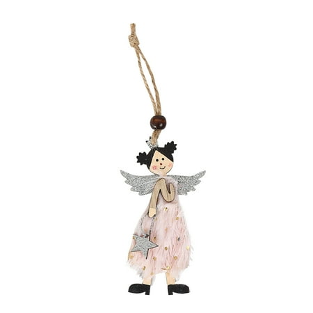 

Veki Pendant Plush Girl Cute Tree Christmas Angel Decoration Creative 2022 Decoration Hangs Bead Garland